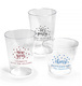 Personalized Confetti Dot Clear Plastic Cups Image 6 of 8